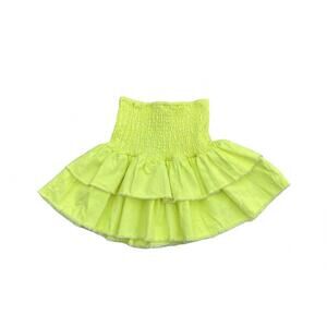 NEW LITTLE OLIN girl's ruffle skirt in neon green